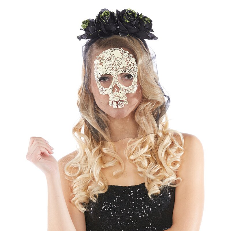 La Catrina Haarreif und Maske