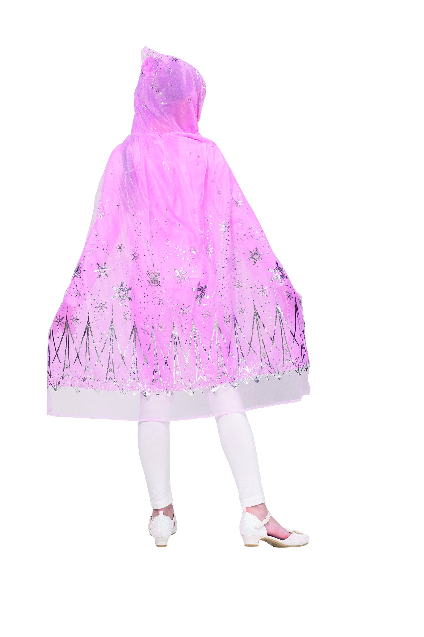 Prinzessinnencape mit Kapuze rosa