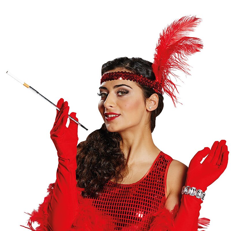 Cigarette holder, silver, 45 cm