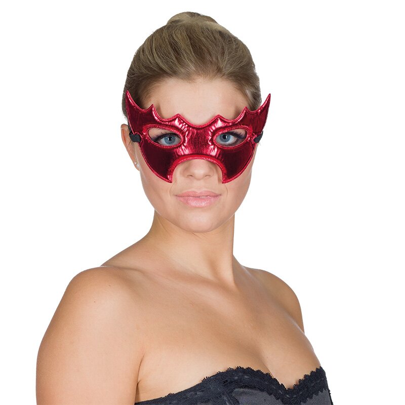 Maske Fledermaus rot