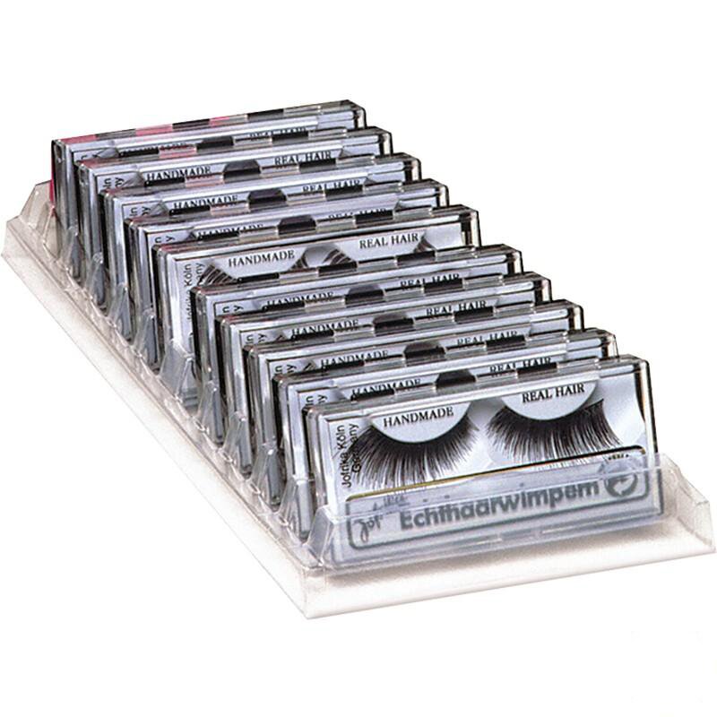 Wimpern in Echthaaroptik, 10 Stk., Display