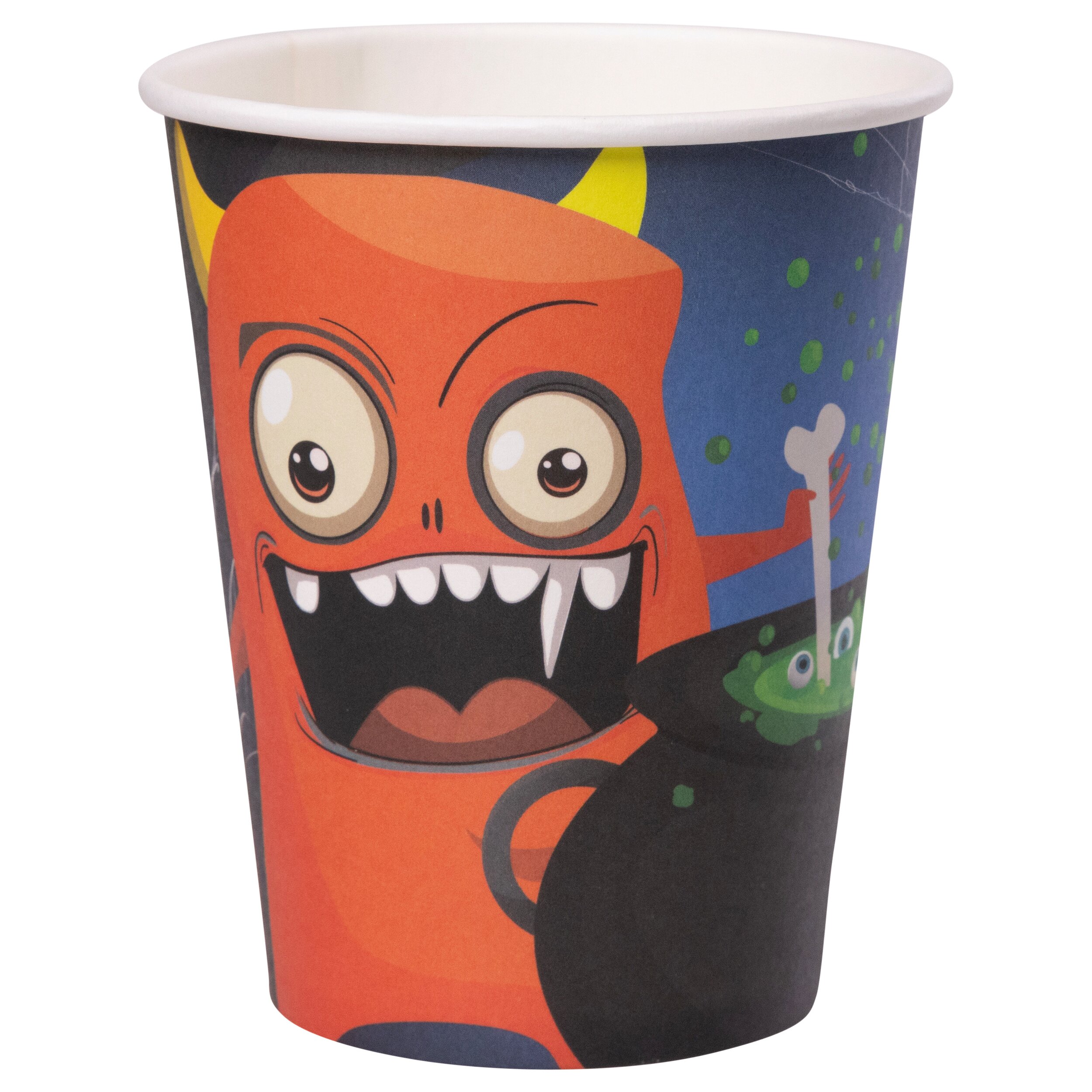 Pappbecher Monster 6tlg., ca. 266 ml