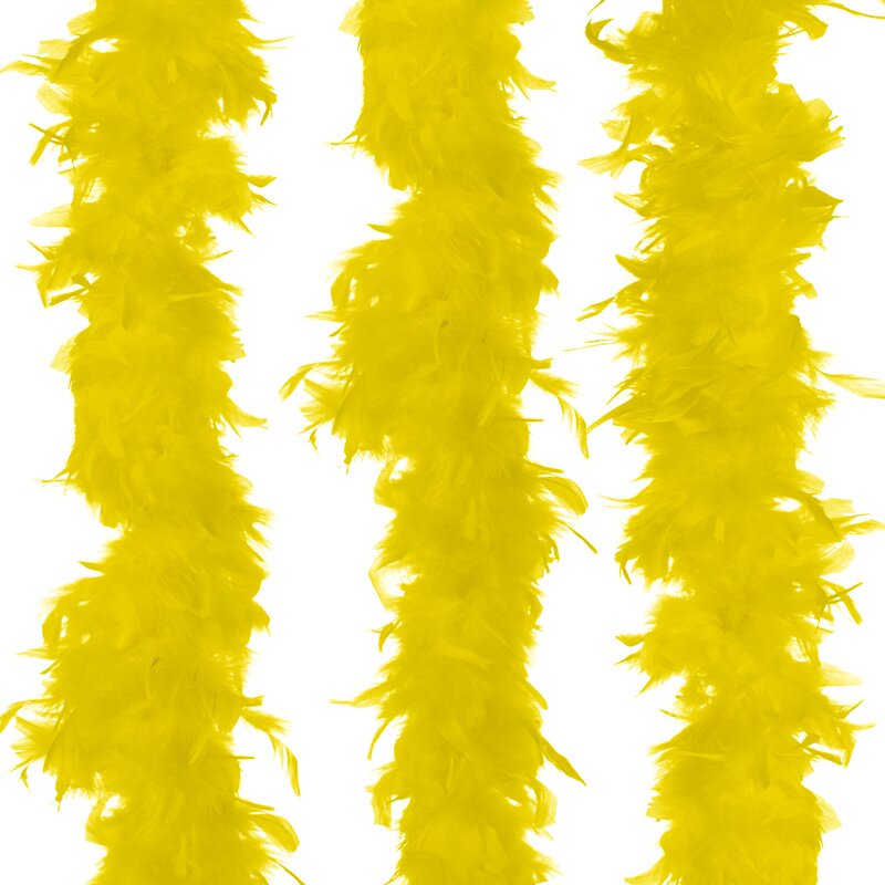 Feather boa, yellow