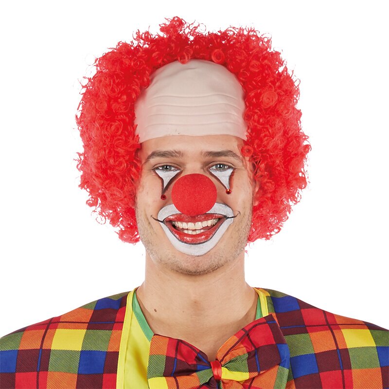 Clownglatze mit Haar