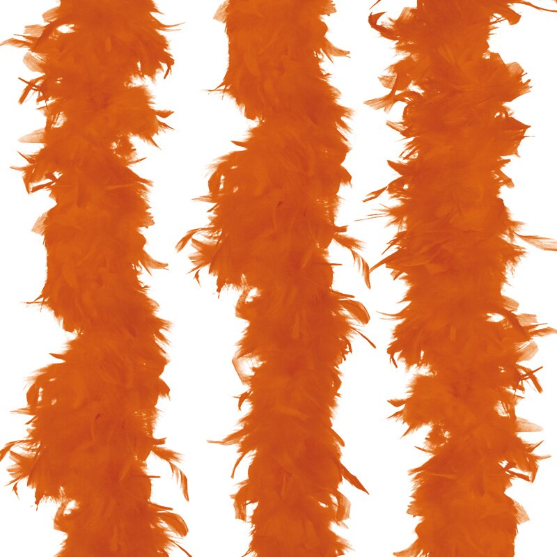 Feather boa, orange