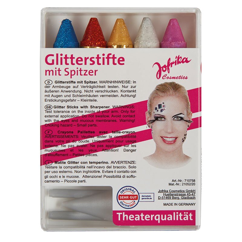 Glitterstifte mit Spitzer