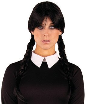 Zopfperücke Wendy, schwarz