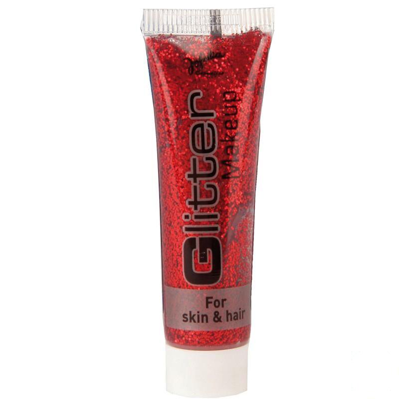 Glitter Make-up rot