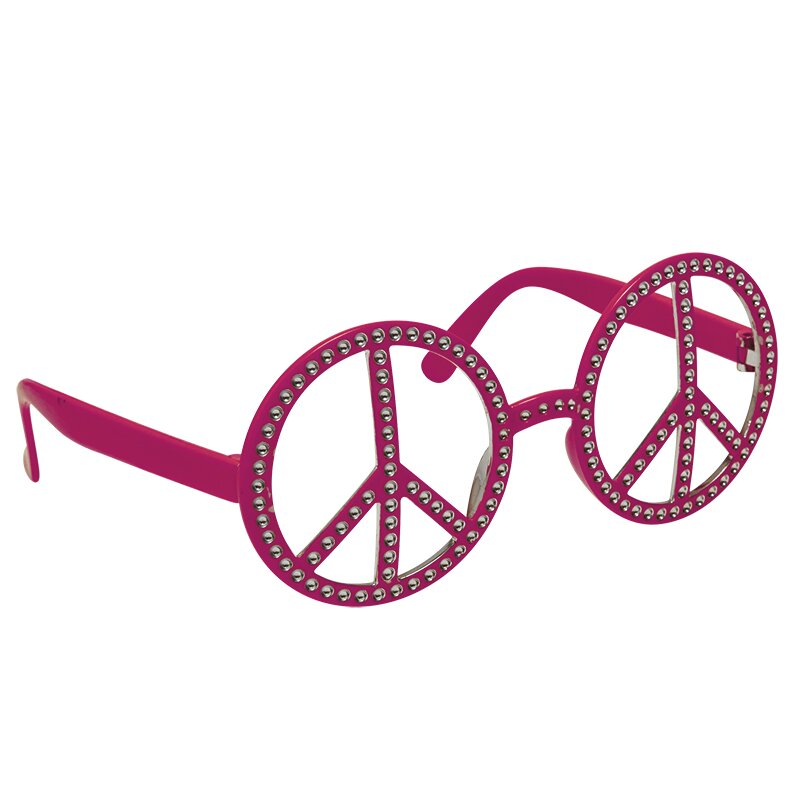Peace Brille pink