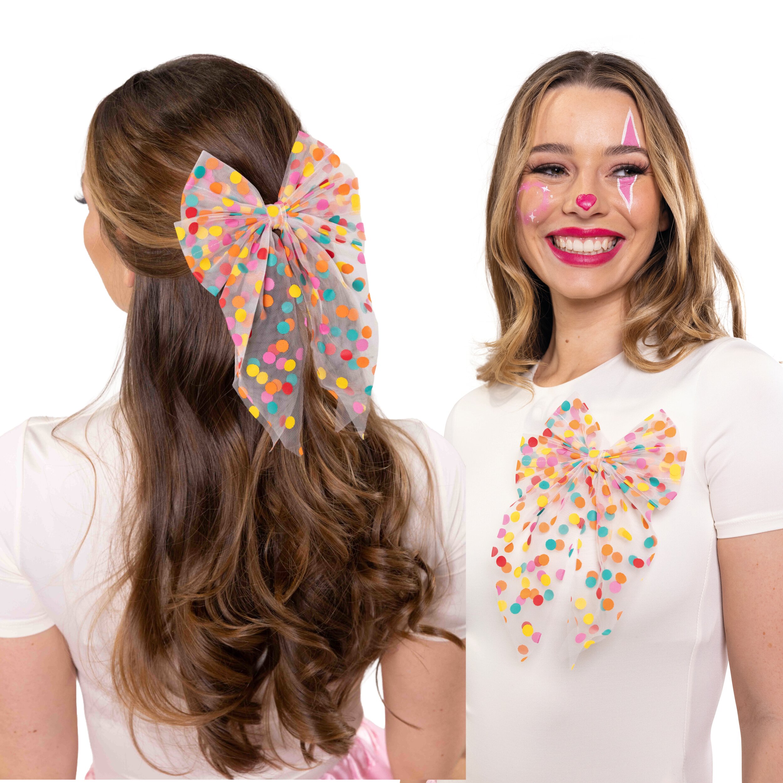 Schleife in Konfettioptik