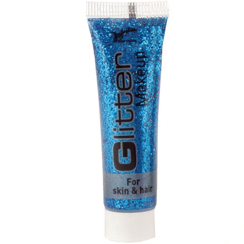 Glitter Make-up blau