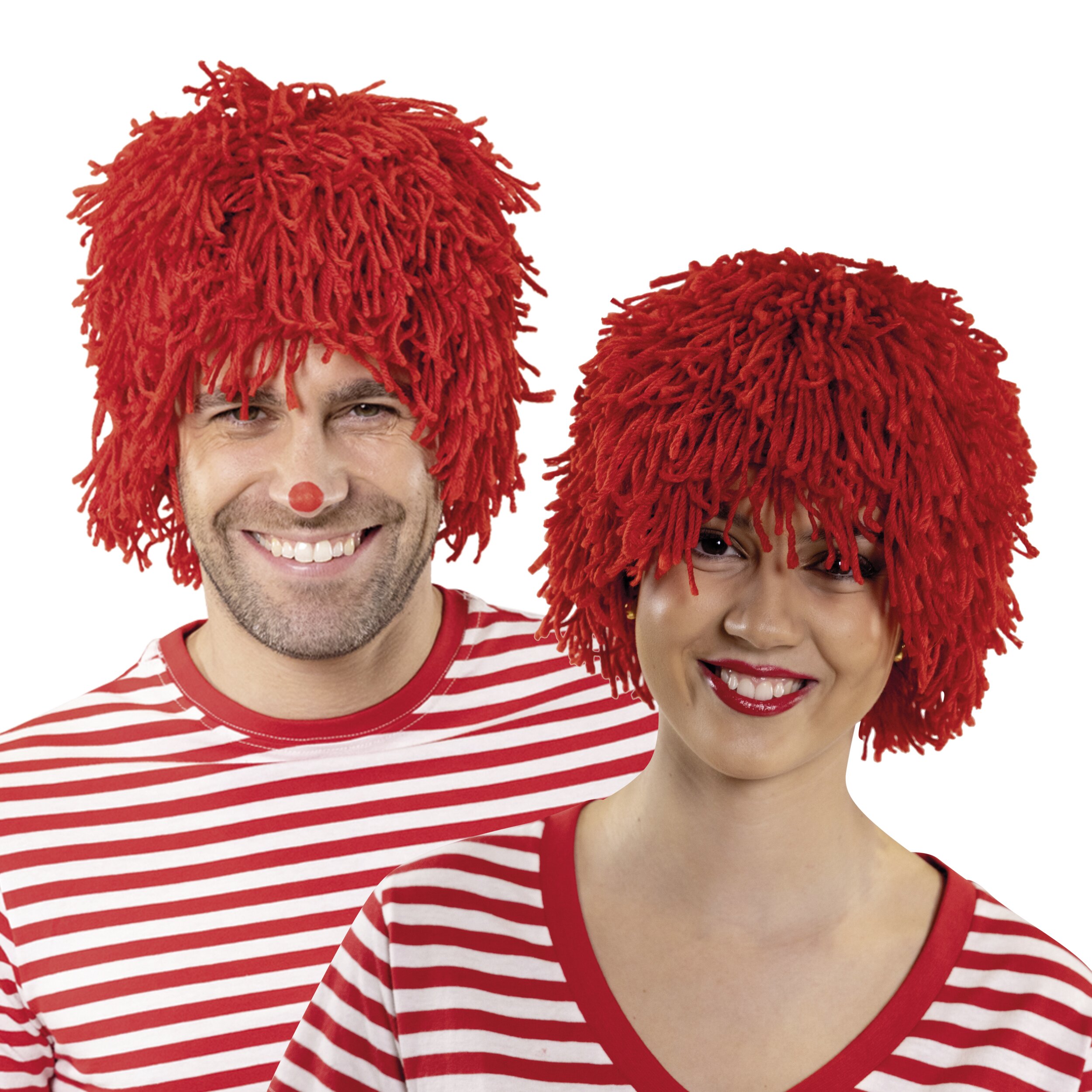 Wollperücke rot