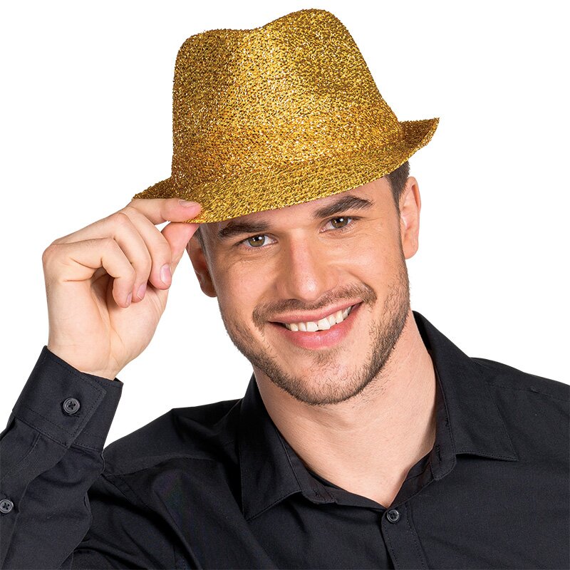 Fancy fedora, gold