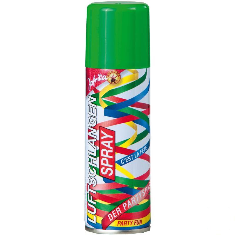 Luftschlangen Spray grün