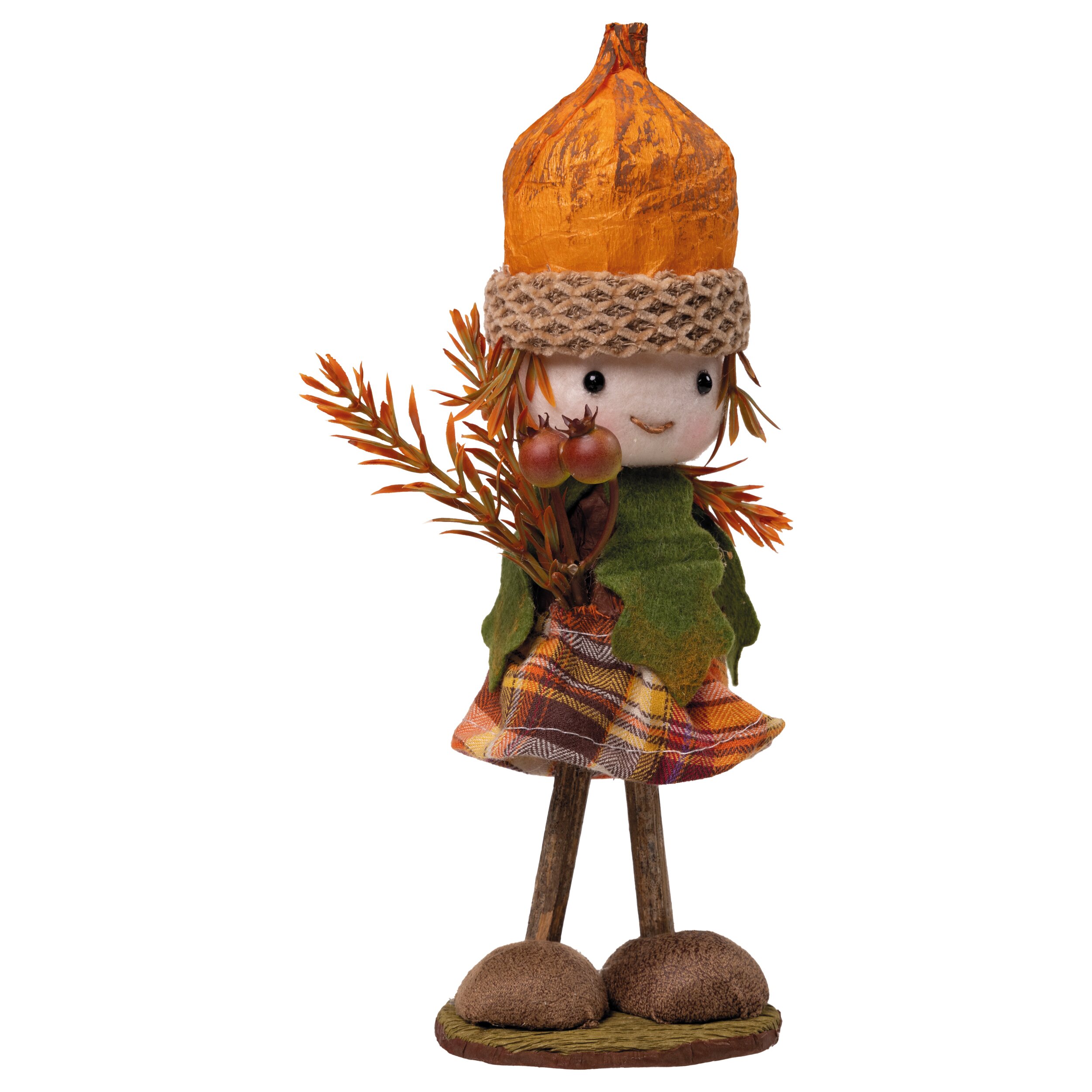 Herbstdeko Eichelmädchen ca. 23cm hoch